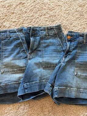 Bundle of 3 Denim Patch Pocket Shorts - Light Blue